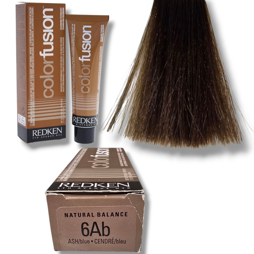 Redken Color Fusion Natural Balance Permanent Hair Color Cream 2oz 6Ab